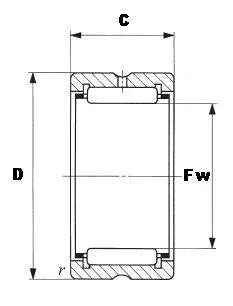 NK14/16 Needle Roller Bearing 14x22x16mm - Machined Type - fast shipping 🇺🇸