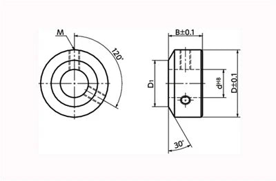NSC-15-12-S NBK Steel Collar - Set Screw Hex Socket SUSXM7 Type - NBK - One Collar Made in Japan - fast shipping 🇺🇸