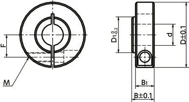 NSCS-20-12-SB2 NBK Stainless Steel Set Collar For Securing Bearing - Clamping Type. Made in Japan - fast shipping 🇺🇸
