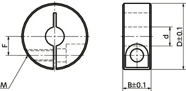 NSCS-5-10-C NBK Collar Clamping Type - Steel Ferrosoferric Oxide Film One Collar Made in Japan - fast shipping 🇺🇸