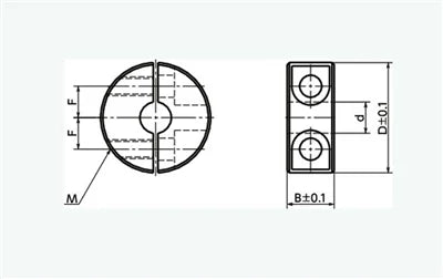 NSCSS-15-15-C NBK Set Collar Split type - Steel Ferrosoferric Oxide Film One Collar Made in Japan - fast shipping 🇺🇸