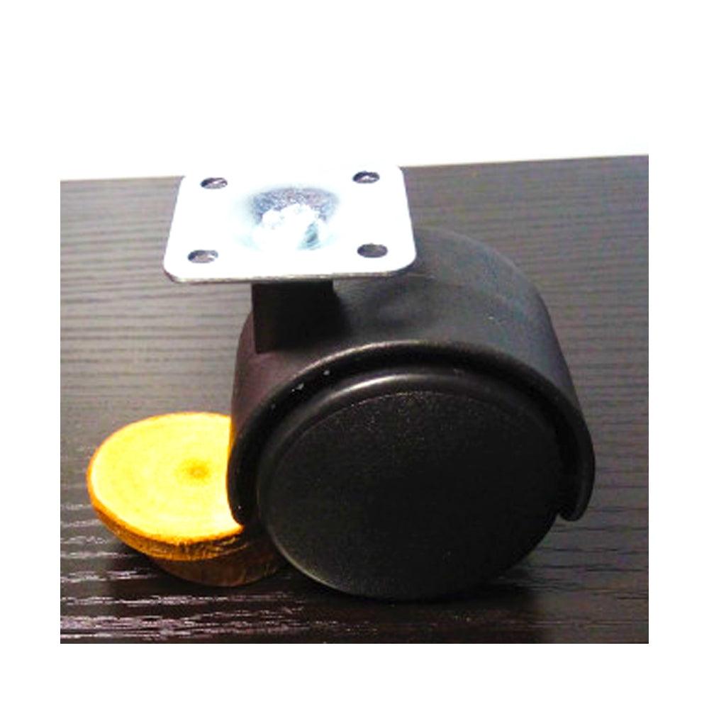 100-Pack 2 inch Black Plastic Caster Wheel - Plate - fast shipping 🇺🇸