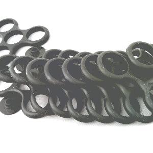 100-Pack Fidget Hand Spinner Black Frame - 2 Caps - fast shipping 🇺🇸