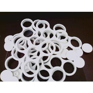 100-Pack Fidget Hand Spinner White Frame - 2 Caps - fast shipping 🇺🇸