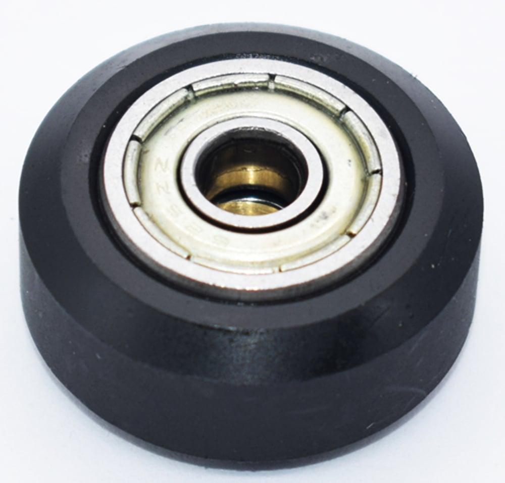 POM 5x24x10mm Polyurethane Rubber Pulley Guide Rail Roller Bearing - fast shipping 🇺🇸