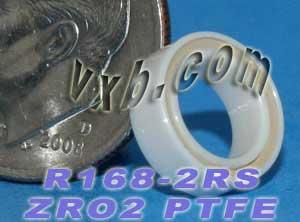 R168-2RS Full Ceramic Bearing 1/4x3/8x1/8 inch Miniature Bearing - fast shipping 🇺🇸