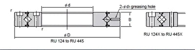 RU178UU-CCO-X Cross Roller Slewing Ring Tapped through holes Turntable Bearing 115x240x28mm - fast shipping 🇺🇸
