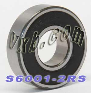 S6001-2RS Stainless Steel Sealed Bearing 12x28x8mm - fast shipping 🇺🇸