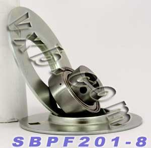 SBPF201-8 1/2 Pressed Steel Bearing 3-Bolt Flanged Mounted Bearing - fast shipping 🇺🇸