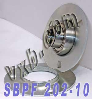 SBPF202-10 5/8 Pressed Steel Bearing 3-Bolt Flanged Mounted Bearing - fast shipping 🇺🇸