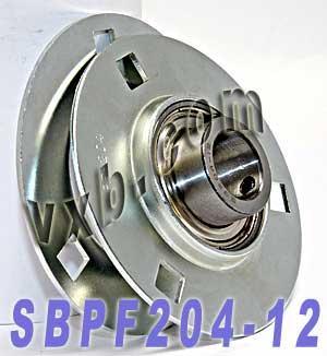 SBPF204-12 3/4 Pressed Steel Bearing 3-Bolt Flanged Mounted Bearing - fast shipping 🇺🇸