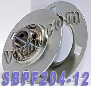 SBPF204-12 3/4 Pressed Steel Bearing 3-Bolt Flanged Mounted Bearing - fast shipping 🇺🇸
