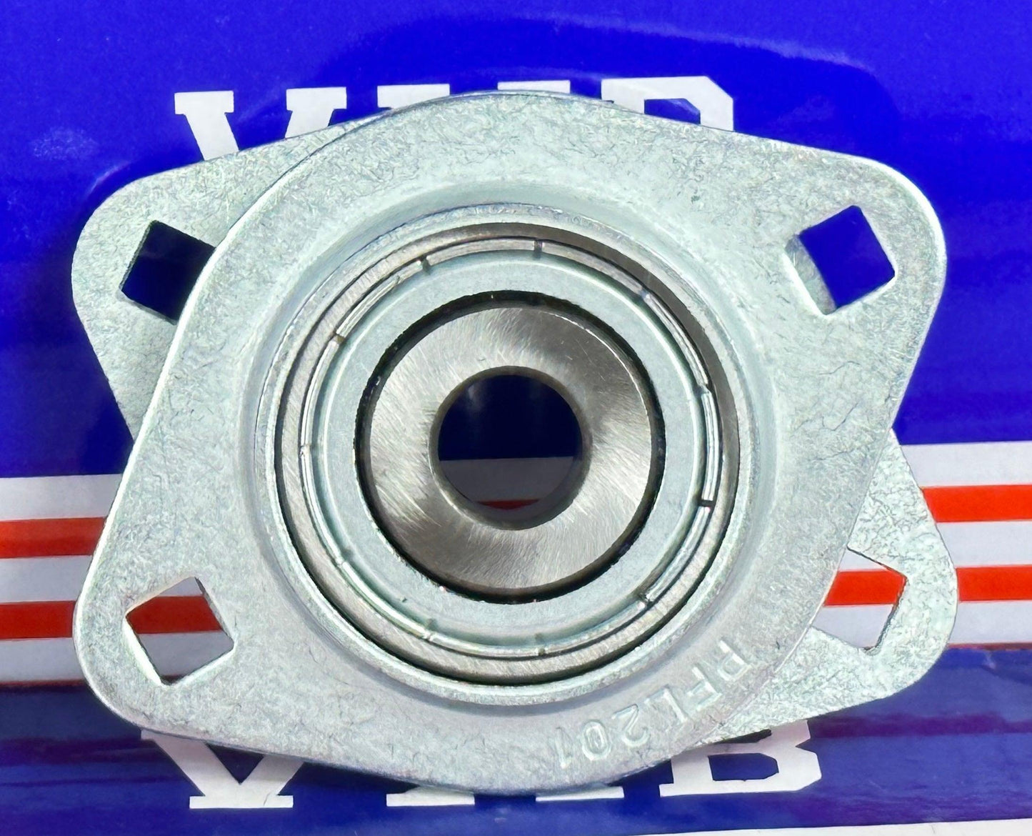SBPFL201 12mm Stamped oval 2-Bolt Flanged Mounted Bearing - fast shipping 🇺🇸