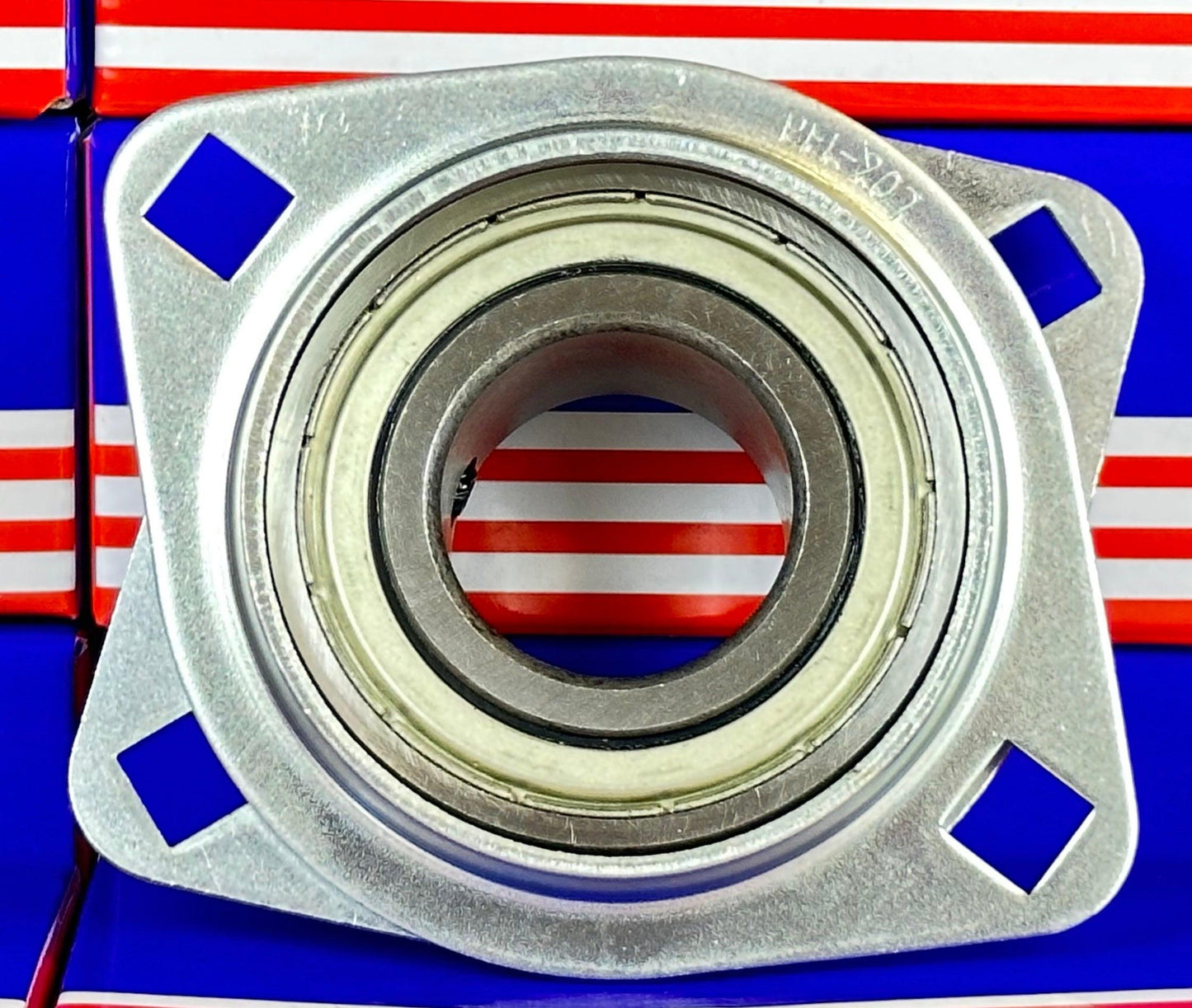 SBPFL207-22 Pressed Steel Bearing 2-Bolt 1-3/8" Flanged Mounted - fast shipping 🇺🇸