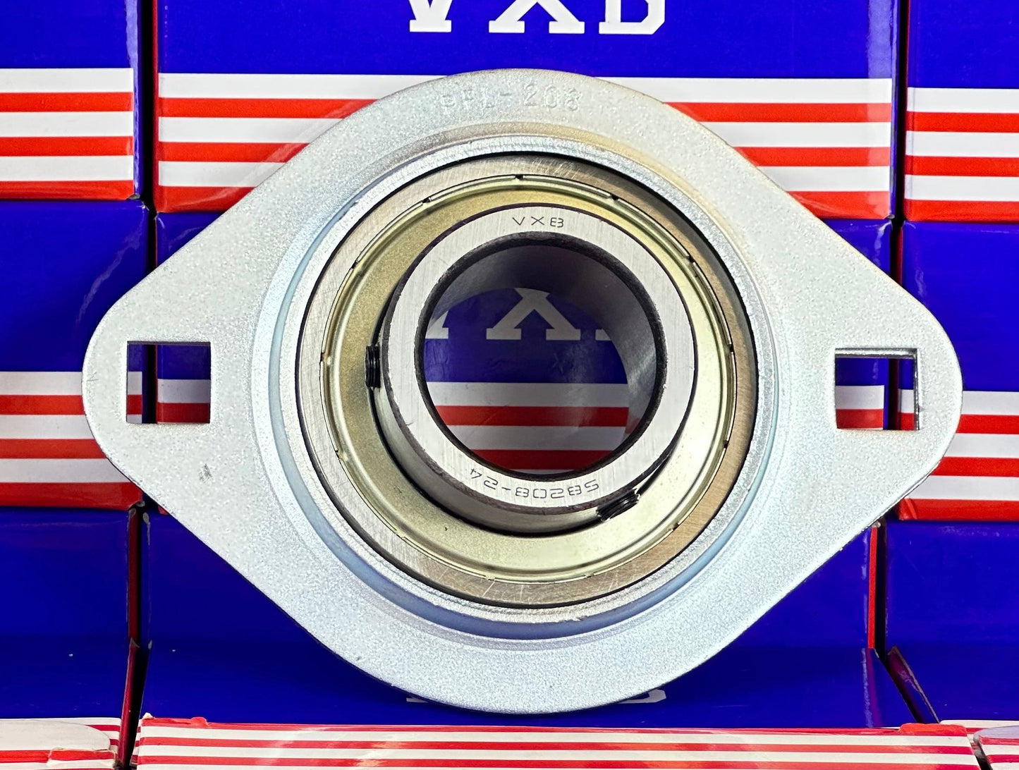 SBPFL208-24 Pressed Steel Bearing 2-Bolt 1-1/2" Flanged Mounted - fast shipping 🇺🇸
