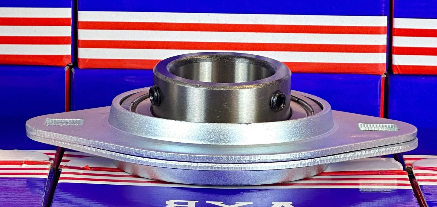 SBPFL208-24 Pressed Steel Bearing 2-Bolt 1-1/2" Flanged Mounted - fast shipping 🇺🇸