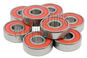 8-Pack 608-2RS Skate/Skateboard Sealed Ball Bearings 8x22x7mm - fast shipping 🇺🇸