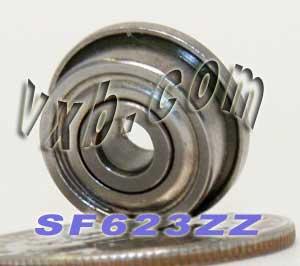 SF623ZZ Flanged Ball Bearing Stainless Steel Shielded 3x10x4mm - fast shipping 🇺🇸