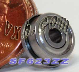 SF623ZZ Flanged Ball Bearing Stainless Steel Shielded 3x10x4mm - fast shipping 🇺🇸