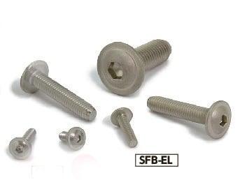 SFB-M3-12-EL NBK Electroless Nickel plating Socket Button Head Cap Screws - Flange Made in Japan Pack of 20 - fast shipping 🇺🇸