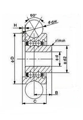SG66U U-Groove Sealed Track Ball Bearing 6x22x10mm - fast shipping 🇺🇸