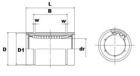 SM3-P 3mm Slide Bush Ball Linear Miniature Motion Bearing - fast shipping πΊπΈ