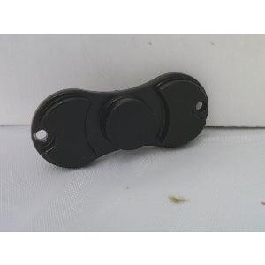 Small Black Aluminum Dual Fidget Hand Spinner Toy 42Q - fast shipping 🇺🇸