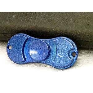 Small Blue Aluminum Dual Fidget Hand Spinner Toy 42Q - fast shipping 🇺🇸