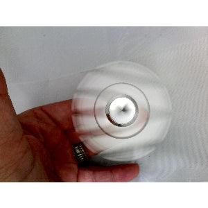 Small Silver look Aluminum Dual Fidget Hand Spinner Toy 42Q - fast shipping 🇺🇸