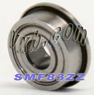 SMF83ZZ Flanged Bearing Shielded Stainless Steel 3x8x3 Bearing - fast shipping πΊπΈ