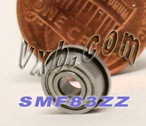 SMF83ZZ Flanged Bearing Shielded Stainless Steel 3x8x3 Bearing - fast shipping πΊπΈ