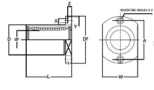 SMST8UU NB 8mm Slide Bush Bushings Miniature Motion Linear Bearing - fast shipping 🇺🇸