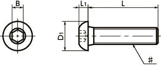 SNBS-#6-32-1/2 NBK Hex Socket Head Cap Screws - Inch Thread- Pack of 10. Made in Japan - fast shipping 🇺🇸
