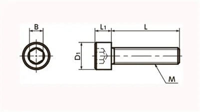 SNSA-M6-12 NBK Hex Socket Head Cap Screws - Aluminum One Screw Made in Japan - fast shipping 🇺🇸