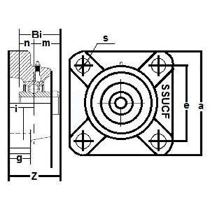 SSUCF204-12 Stainless Steel Flange Unit 4-Bolt 3/4 Bore Mounted Bearing - fast shipping 🇺🇸