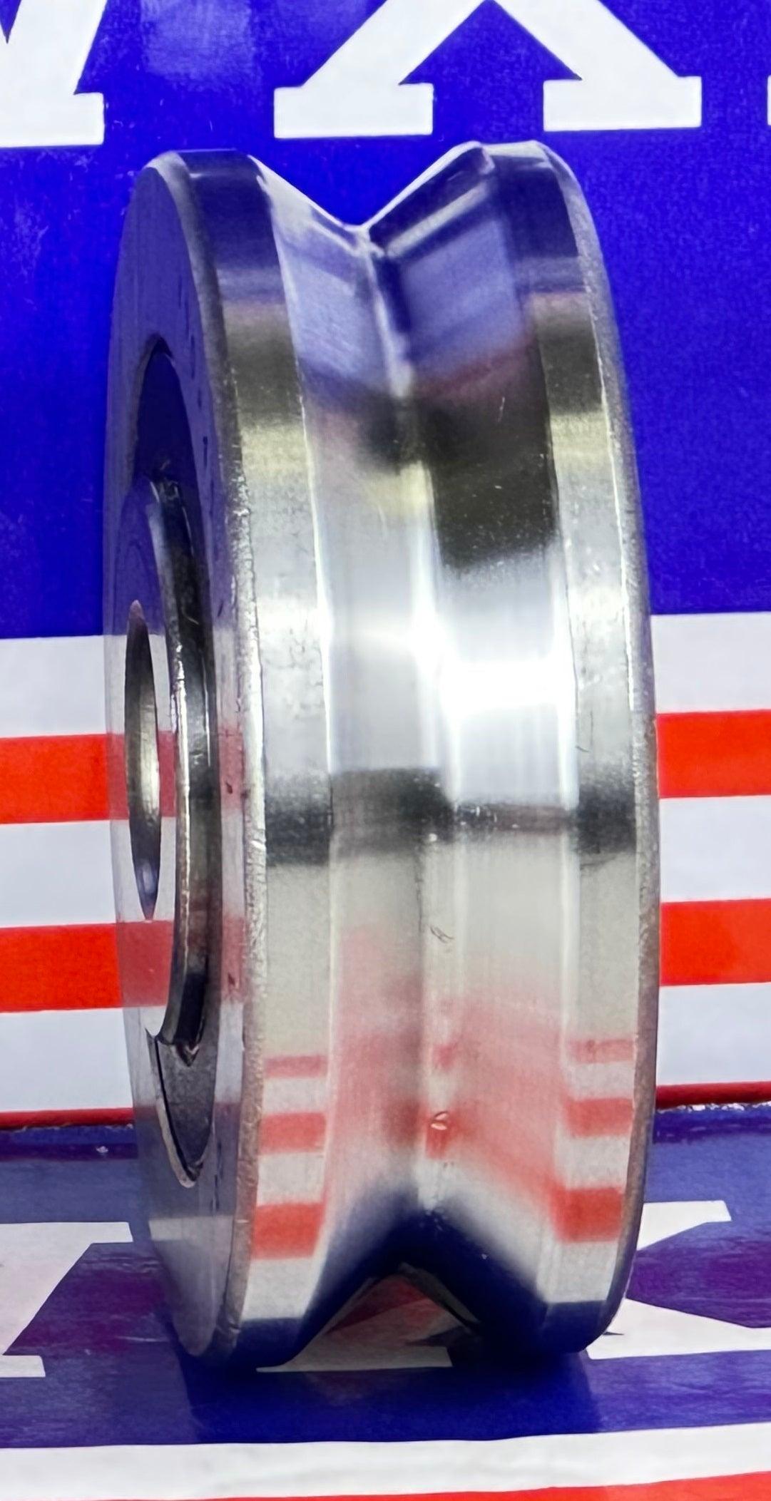 V10x45x15/17mm V Groove Track Roller Bearing With Extended Inner 2mm - fast shipping 🇺🇸