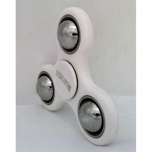 white Heavy Fidget Hand Spinner Toy - Center Stainless Steel Bearing & Outer Counterweight 42Q - fast shipping 🇺🇸