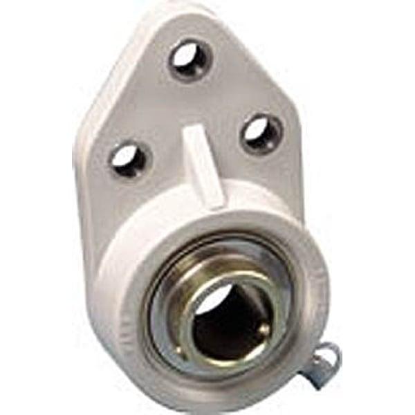 ZUCFB201-12m-PBT Flange Bracket 3 Bolt 12mm Zinc chromate Bearing - fast shipping 🇺🇸