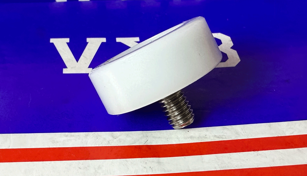 POM5x18x5ZZ C1 L6 M4 White Plastic Bearing 5x18x5mm Double Shielded Bearing - POM White Tire & Stud - fast shipping 🇺🇸