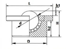 1-1/2" Heavy Duty Machined Steel Drop-in Ball Transfer Unit 551 lbs - fast shipping 🇺🇸