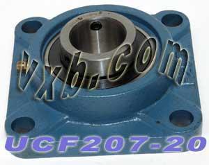 1-1/4" UCF207-20 Flanged Mounted Bearing Unit - Square 4-Bolt Housing - fast shipping 🇺🇸