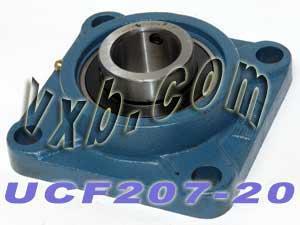 1-1/4" UCF207-20 Flanged Mounted Bearing Unit - Square 4-Bolt Housing - fast shipping 🇺🇸