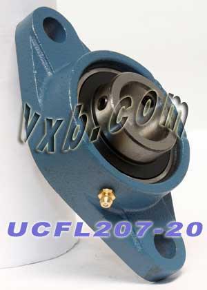 1-1/4 Bearing UCFL-207-20 + 2-Bolt Flanged Housing Mounted Bearing - fast shipping 🇺🇸