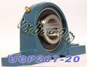 1-1/4 Bearing UCP-207-20 + Pillow Block Cast Housing Mounted Bearing - fast shipping 🇺🇸