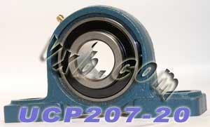 1-1/4 Bearing UCP-207-20 + Pillow Block Cast Housing Mounted Bearing - fast shipping 🇺🇸