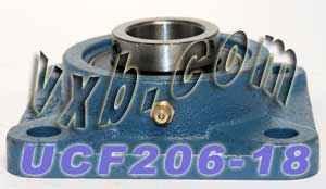 1-1/8 Bearing UCF-206-18 + Square Flanged Housing Mounted Bearing - fast shipping 🇺🇸