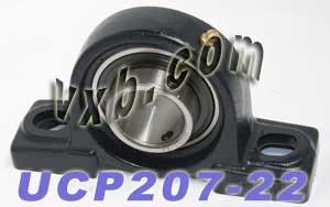 1-3/8 Bearing UCP-207-22 + Pillow Block Cast Housing Mounted Bearing - fast shipping 🇺🇸