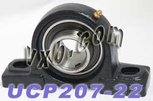 1-3/8 Bearing UCP-207-22 + Pillow Block Cast Housing Mounted Bearing - fast shipping 🇺🇸