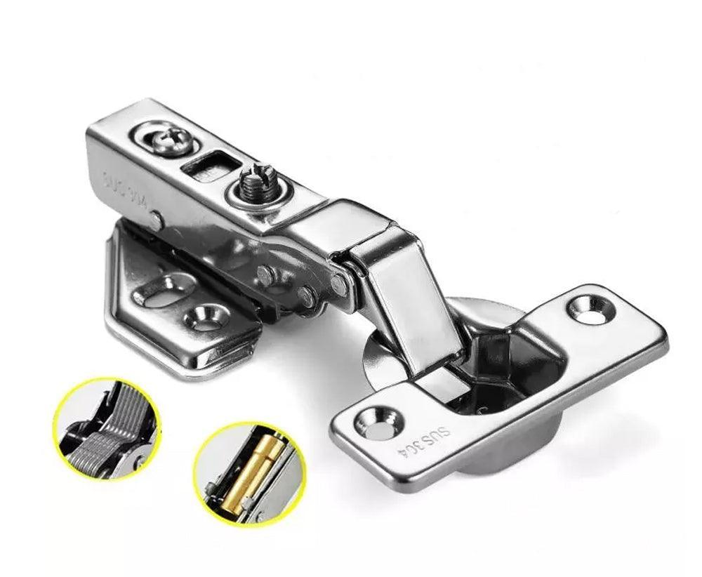 1-3/8" Stainless Steel half overlay Smooth Hydraulic Hinge - fast shipping 🇺🇸