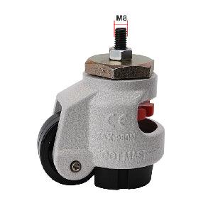 1.57" Adjustable Height Floor Lock Heavy Duty Caster Wheel 40mm - M8 Threaded stem - fast shipping 🇺🇸